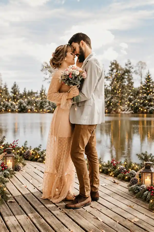 AI Christmas Photo after AI editing